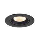 SLV 1009706 NUMINOS® GIMBLE L Deckeneinbauleuchte 2700 K 40° IP20 rund Schwarz
