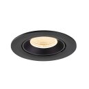 SLV 1009709 NUMINOS® GIMBLE L Deckeneinbauleuchte 2700 K 55° IP20 rund Schwarz