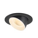 SLV 1009710 NUMINOS® GIMBLE L Deckeneinbauleuchte 2700 K 55° IP20 rund Schwarz / Weiß