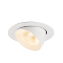 SLV 1009713 NUMINOS® GIMBLE L Deckeneinbauleuchte 2700 K 20° IP20 rund Weiß
