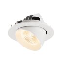 SLV 1009716 NUMINOS® GIMBLE L Deckeneinbauleuchte 2700 K 40° IP20 rund Weiß