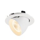 SLV 1009716 NUMINOS® GIMBLE L Deckeneinbauleuchte 2700 K 40° IP20 rund Weiß