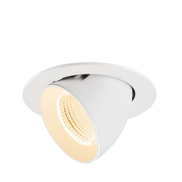 SLV 1009719 NUMINOS® GIMBLE L Deckeneinbauleuchte 2700 K 55° IP20 rund Weiß