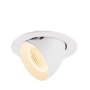 SLV 1009719 NUMINOS® GIMBLE L Deckeneinbauleuchte 2700 K 55° IP20 rund Weiß