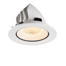 SLV 1009719 NUMINOS® GIMBLE L Deckeneinbauleuchte 2700 K 55° IP20 rund Weiß