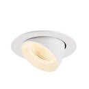 SLV 1009719 NUMINOS® GIMBLE L Deckeneinbauleuchte 2700 K 55° IP20 rund Weiß