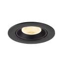 SLV 1009721 NUMINOS® GIMBLE L Deckeneinbauleuchte 3000 K 20° IP20 rund Schwarz
