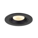 SLV 1009724 NUMINOS® GIMBLE L Deckeneinbauleuchte 3000 K 40° IP20 rund Schwarz