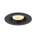 SLV 1009727 NUMINOS® GIMBLE L Deckeneinbauleuchte 3000 K 55° IP20 rund Schwarz