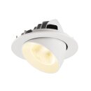 SLV 1009731 NUMINOS® GIMBLE L Deckeneinbauleuchte 3000 K 20° IP20 rund Weiß