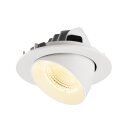 SLV 1009737 NUMINOS® GIMBLE L Deckeneinbauleuchte 3000 K 55° IP20 rund Weiß