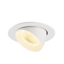 SLV 1009737 NUMINOS® GIMBLE L Deckeneinbauleuchte 3000 K 55° IP20 rund Weiß