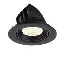 SLV 1009739 NUMINOS® GIMBLE L Deckeneinbauleuchte 4000 K 20° IP20 rund Schwarz