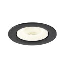 SLV 1009740 NUMINOS® GIMBLE L Deckeneinbauleuchte 4000 K 20° IP20 rund Schwarz / Weiß