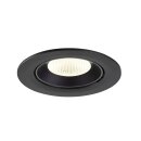 SLV 1009742 NUMINOS® GIMBLE L Deckeneinbauleuchte 4000 K 40° IP20 rund Schwarz