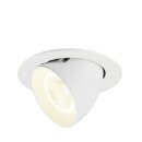 SLV 1009749 NUMINOS® GIMBLE L Deckeneinbauleuchte 4000 K 20° IP20 rund Weiß