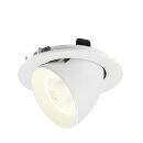 SLV 1009749 NUMINOS® GIMBLE L Deckeneinbauleuchte 4000 K 20° IP20 rund Weiß