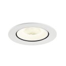 SLV 1009749 NUMINOS® GIMBLE L Deckeneinbauleuchte 4000 K 20° IP20 rund Weiß