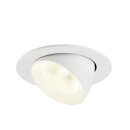 SLV 1009749 NUMINOS® GIMBLE L Deckeneinbauleuchte 4000 K 20° IP20 rund Weiß