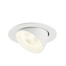 SLV 1009752 NUMINOS® GIMBLE L Deckeneinbauleuchte 4000 K 40° IP20 rund Weiß