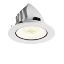 SLV 1009755 NUMINOS® GIMBLE L Deckeneinbauleuchte 4000 K 55° IP20 rund Weiß