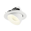 SLV 1009755 NUMINOS® GIMBLE L Deckeneinbauleuchte 4000 K 55° IP20 rund Weiß