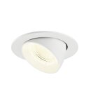 SLV 1009755 NUMINOS® GIMBLE L Deckeneinbauleuchte 4000 K 55° IP20 rund Weiß
