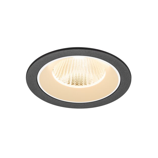 SLV 1009760 NUMINOS® L Deckeneinbauleuchte 2700 K 40° IP20 rund Schwarz / Weiß