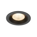 SLV 1009762 NUMINOS® L Deckeneinbauleuchte 2700 K 55° IP20 rund Schwarz