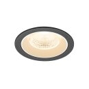 SLV 1009763 NUMINOS® L Deckeneinbauleuchte 2700 K 55° IP20 rund Schwarz / Weiß