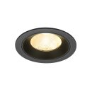 SLV 1009774 NUMINOS® L Deckeneinbauleuchte 3000 K 20° IP20 rund Schwarz