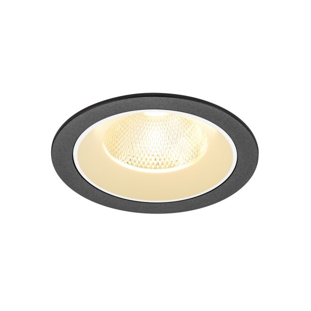 SLV 1009775 NUMINOS® L Deckeneinbauleuchte 3000 K 20° IP20 rund Schwarz / Weiß
