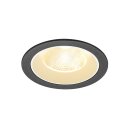 SLV 1009775 NUMINOS® L Deckeneinbauleuchte 3000 K 20° IP20 rund Schwarz / Weiß