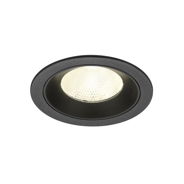 SLV 1009792 NUMINOS® L Deckeneinbauleuchte 4000 K 20° IP20 rund Schwarz