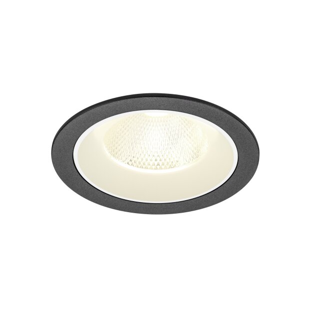 SLV 1009793 NUMINOS® L Deckeneinbauleuchte 4000 K 20° IP20 rund Schwarz / Weiß