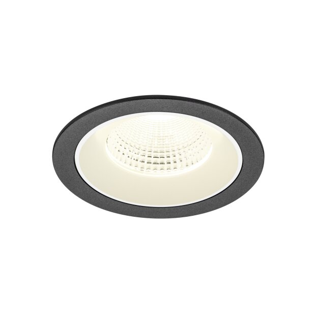 SLV 1009799 NUMINOS® L Deckeneinbauleuchte 4000 K 55° IP20 rund Schwarz / Weiß