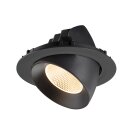 SLV 1009864 NUMINOS® GIMBLE XL Deckeneinbauleuchte 2700 K 20° Schwarz
