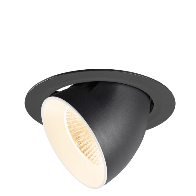 SLV 1009865 NUMINOS® GIMBLE XL Deckeneinbauleuchte 2700 K 20° Schwarz / Weiß