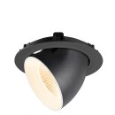 SLV 1009865 NUMINOS® GIMBLE XL Deckeneinbauleuchte 2700 K 20° Schwarz / Weiß