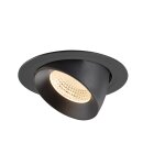 SLV 1009870 NUMINOS® GIMBLE XL Deckeneinbauleuchte 2700 K 55° Schwarz