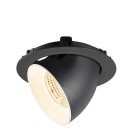 SLV 1009871 NUMINOS® GIMBLE XL Deckeneinbauleuchte 2700 K 55° Schwarz / Weiß