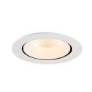 SLV 1009877 NUMINOS® GIMBLE XL Deckeneinbauleuchte 2700 K 40° Weiß