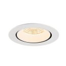 SLV 1009880 NUMINOS® GIMBLE XL Deckeneinbauleuchte 2700 K 55° Weiß