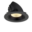 SLV 1009882 NUMINOS® GIMBLE XL Deckeneinbauleuchte 3000 K 20° Schwarz
