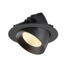 SLV 1009882 NUMINOS® GIMBLE XL Deckeneinbauleuchte 3000 K 20° Schwarz