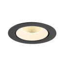 SLV 1009883 NUMINOS® GIMBLE XL Deckeneinbauleuchte 3000 K 20° Schwarz / Weiß