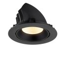 SLV 1009885 NUMINOS® GIMBLE XL Deckeneinbauleuchte 3000 K 40° Schwarz