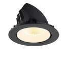 SLV 1009886 NUMINOS® GIMBLE XL Deckeneinbauleuchte 3000 K 40° Schwarz / Weiß
