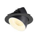 SLV 1009886 NUMINOS® GIMBLE XL Deckeneinbauleuchte 3000 K 40° Schwarz / Weiß
