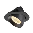 SLV 1009888 NUMINOS® GIMBLE XL Deckeneinbauleuchte 3000 K 55° Schwarz